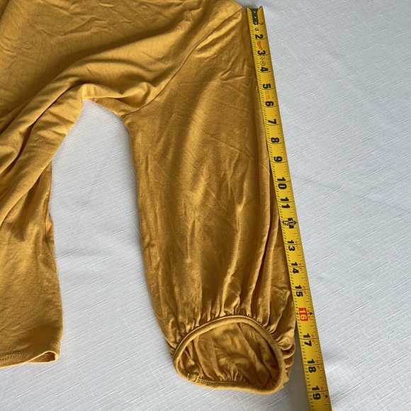 Green Envelope boho gold top L - Picture 12 of 12